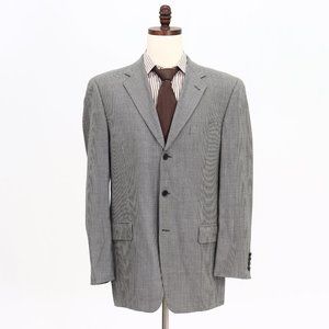 Joseph Abboud 42L Gray HT 3-Button Sport Coat Blazer Jacket B799